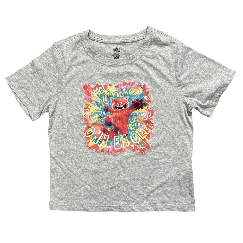 NWT Disney Parks Pixar Turning Red Mei Panda OMG Abstract Art Tee Shirt Size XS